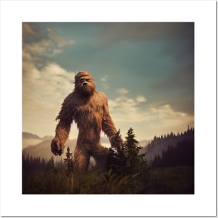 Sasquatch in Nature Posters and Art